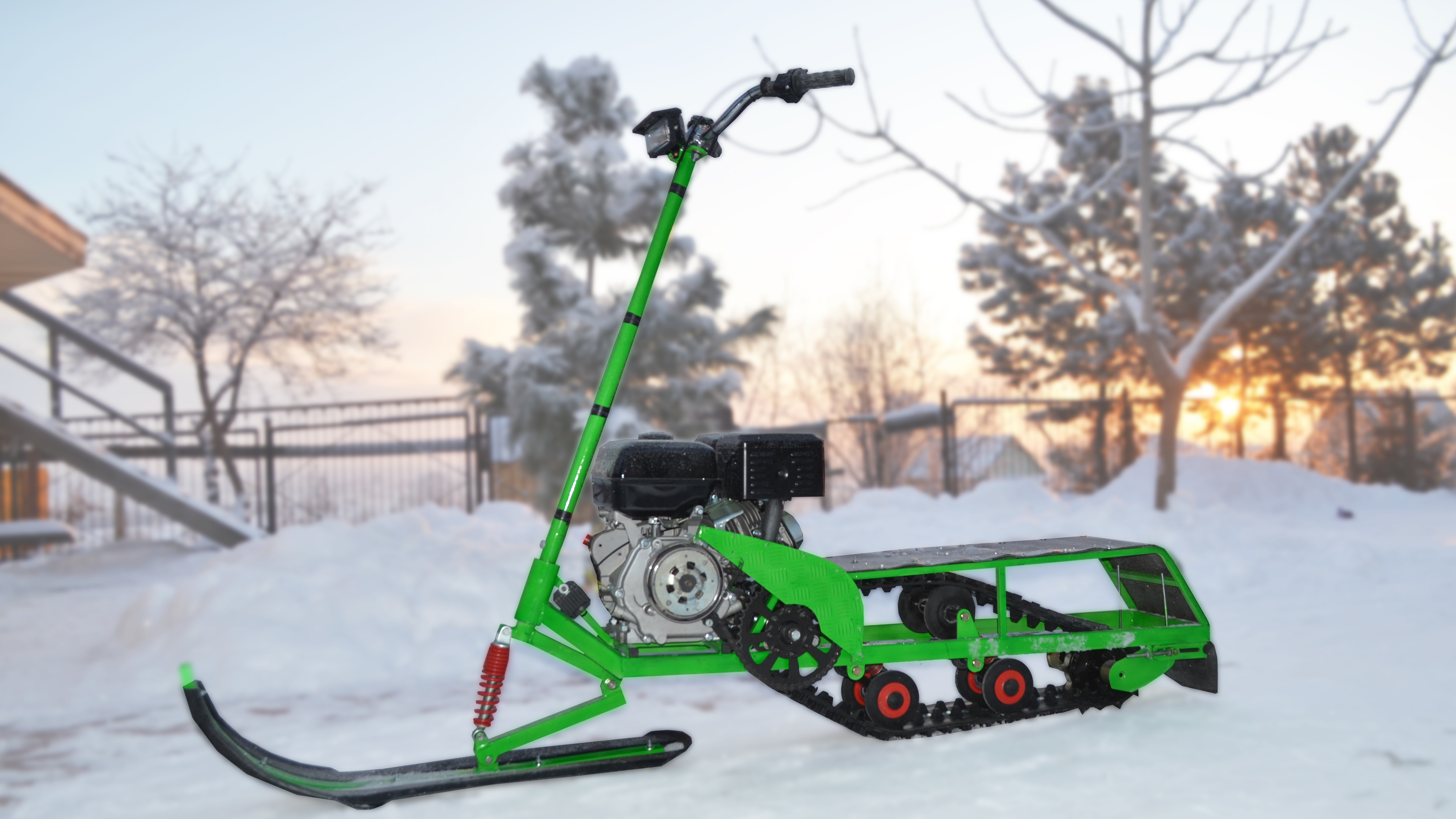 Mini Snow Bike雪地摩托车3D图纸 STP格式